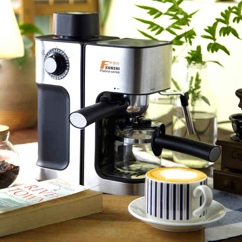 Factory Direct Sales Steam Commercial Coffee Machine Freshly Ground Instant Automatic Milk Foam Fancy Coffee Machine