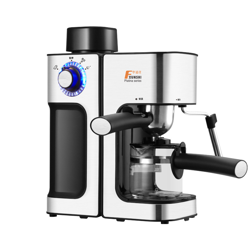 Factory Direct Sales Steam Commercial Coffee Machine Freshly Ground Instant Automatic Milk Foam Fancy Coffee Machine