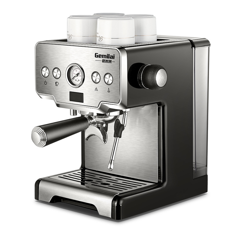 Gmilai Gemilai Coffee Machine Household Italian Semi-automatic Pump Pressure Steam Crm3605 Light Gray