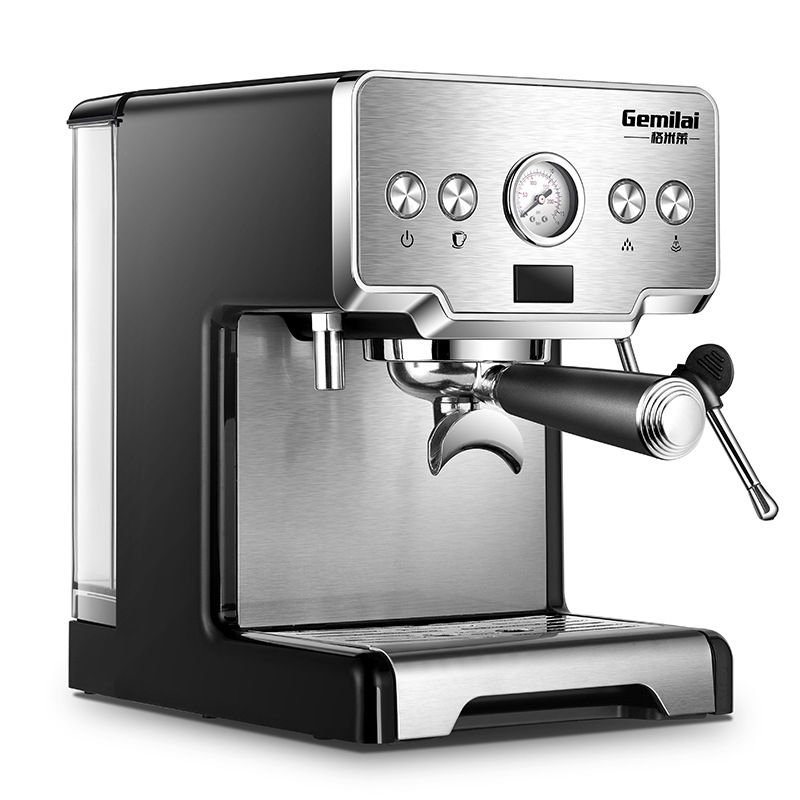 Gmilai Gemilai Coffee Machine Household Italian Semi-automatic Pump Pressure Steam Crm3605 Light Gray