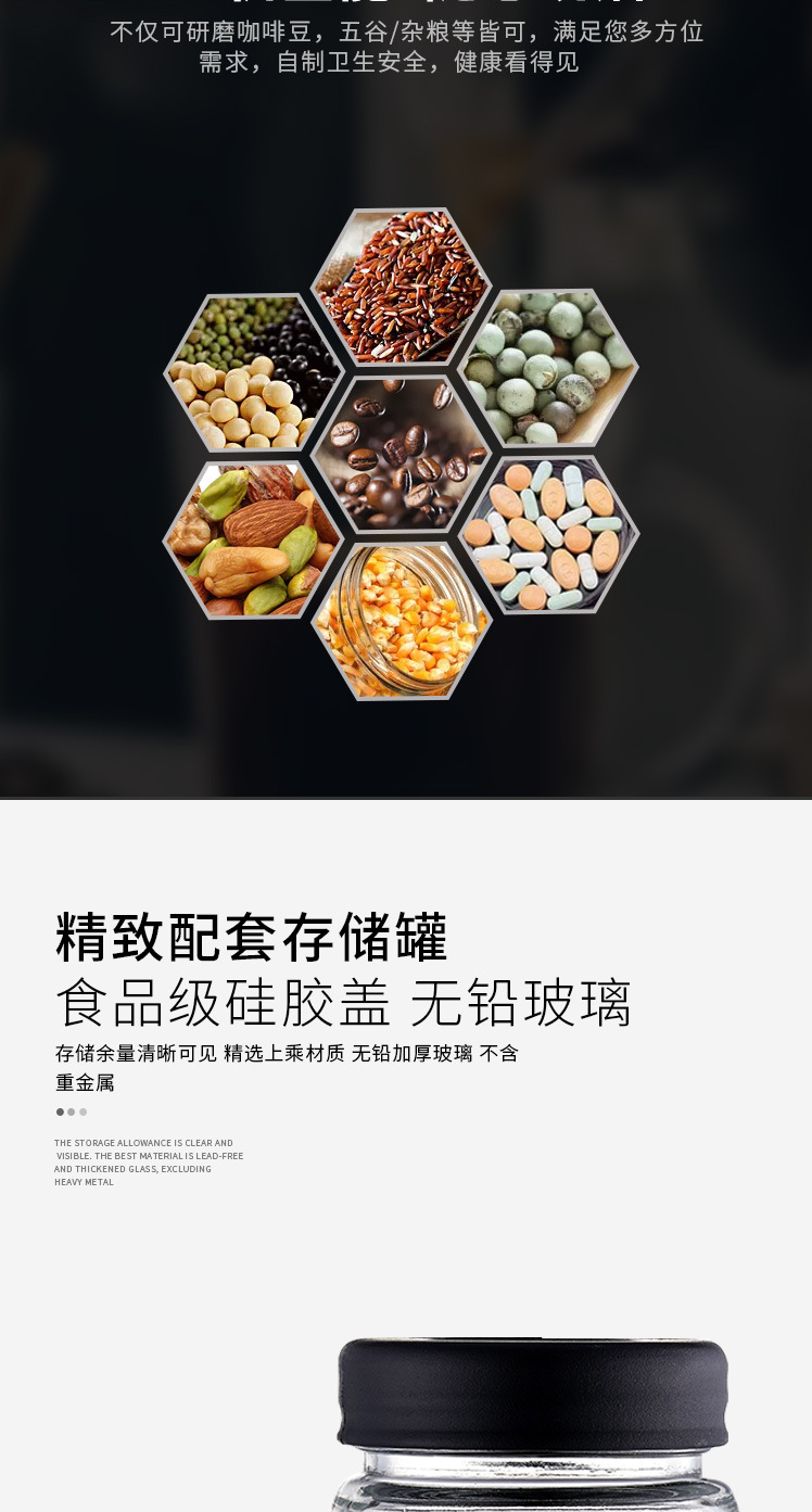 Washing Manually Operated Coffee Grinder Manual Coffee Machine Coffee Bean Grinder Family-Use    Coffee Machine