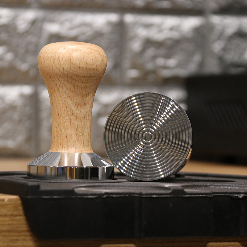 Stainless Steel 58 Thread Tamper Powder Tamper Bottom Huanghuali Solid Wood Handle Italian Coffee Machine Powder Tamper Stainless Steel 58 Thread Tamper Powder Tamper Bottom Huanghuali Solid Wood Handle Italian Coffee Machine Powder Tamper