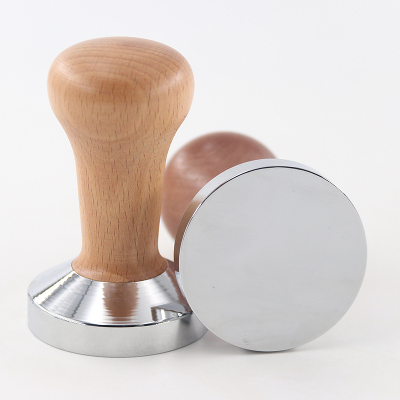 Stainless Steel 58 Thread Tamper Powder Tamper Bottom Huanghuali Solid Wood Handle Italian Coffee Machine Powder Tamper Stainless Steel 58 Thread Tamper Powder Tamper Bottom Huanghuali Solid Wood Handle Italian Coffee Machine Powder Tamper