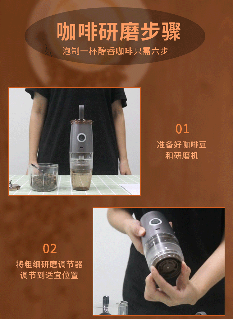 Coffee Machine Freshly Ground Coffee Machine USB Charging Portable Electric Coffee Bean Grinder Manual Grinding Machine Coffee Machine Freshly Ground Coffee Machine USB Charging Portable Electric Coffee Bean Grinder Manual Grinding Machine
