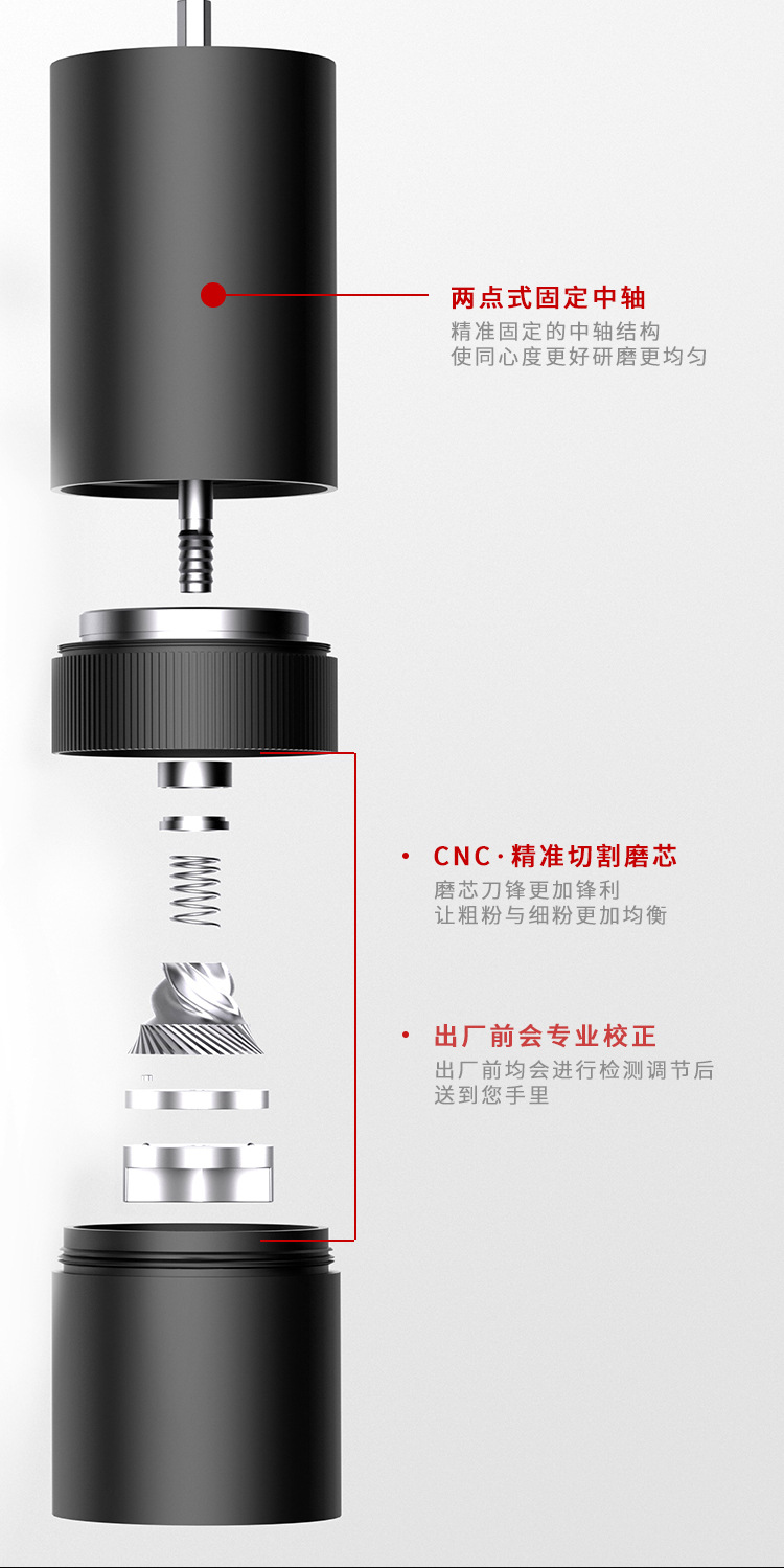 Upgraded Manual Grinding Machine Portable Coffee Grinder Hand-Grinding Coffee Machine Coffee Bean Flour Mill Gift Box