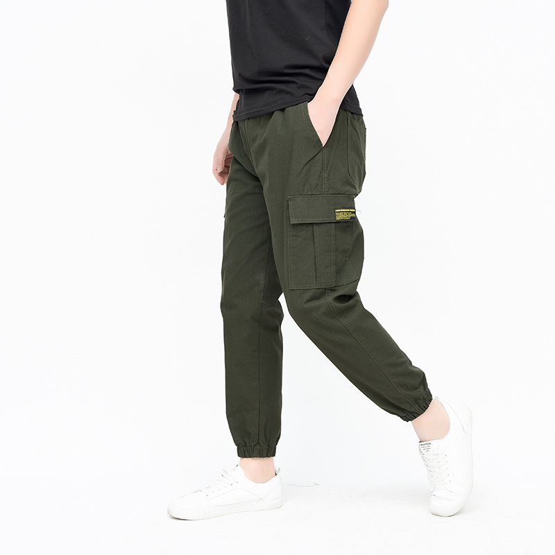 Overalls Work Pants Outdoor Casual Electric Welding Machine Repair Labor Protection Work Pants MultiPocket Green