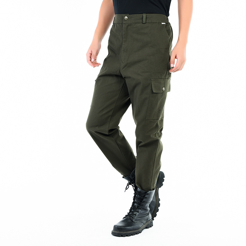 Overalls Work Pants Outdoor Casual Electric Welding Machine Repair Labor Protection Work Pants MultiPocket Green