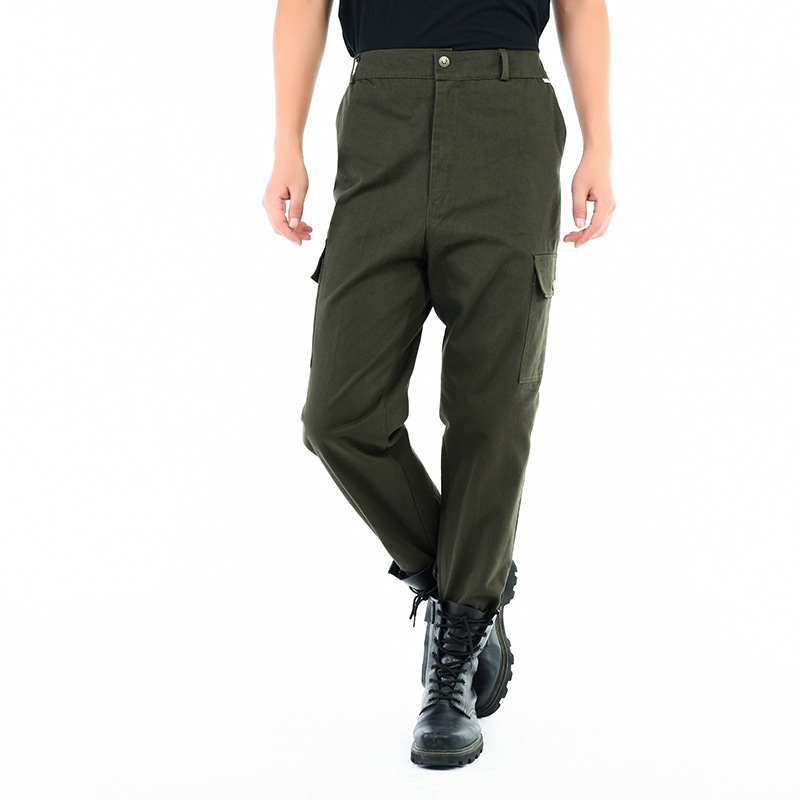 Overalls Work Pants Outdoor Casual Electric Welding Machine Repair Labor Protection Work Pants MultiPocket Green
