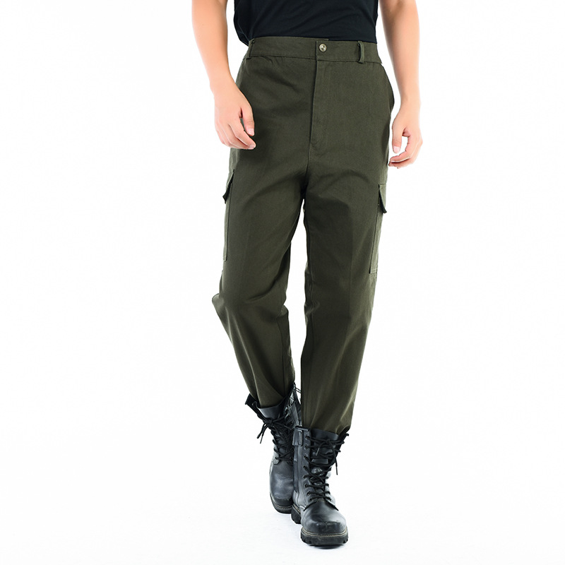 Overalls Work Pants Outdoor Casual Electric Welding Machine Repair Labor Protection Work Pants MultiPocket Green