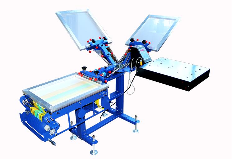 006552 SPE-SD31HL Three Color One Station Ribbon Screen Printing Machine with Dryer 006552 SPE-SD31HL Three Color One Station Ribbon Screen Printing Machine with Dryer