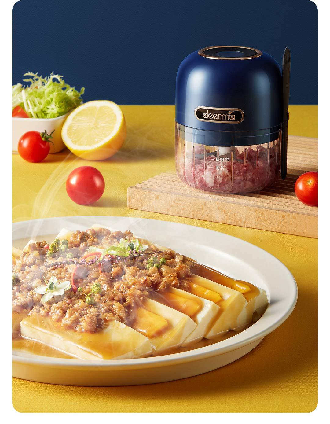 Deerma Wireless Electric Garlic Stirring Machine Portable Food Cooking Machine Mini Multi-Function Meat Grinder Deerma Wireless Electric Garlic Stirring Machine Portable Food Cooking Machine Mini Multi-Function Meat Grinder