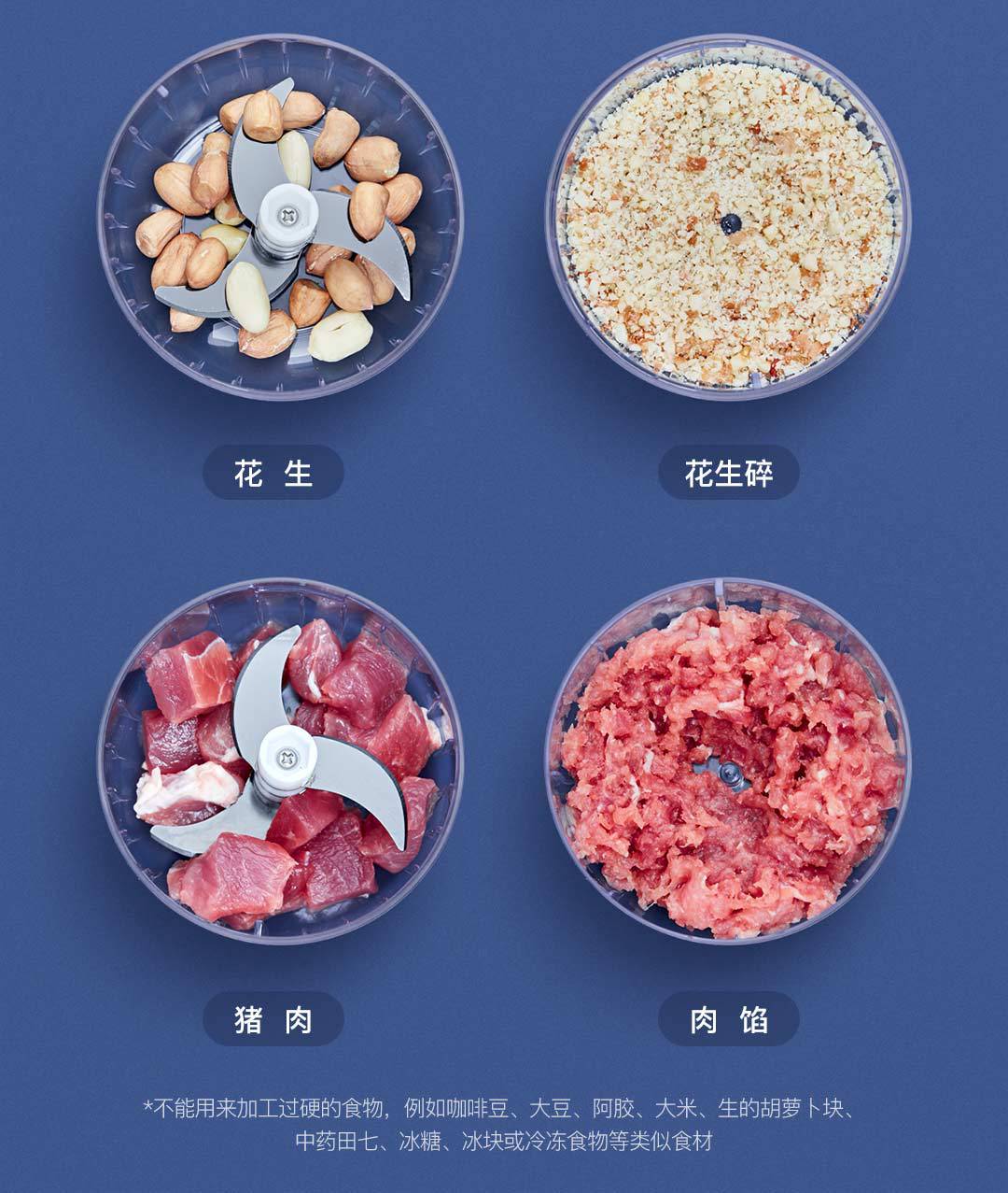 Deerma Wireless Electric Garlic Stirring Machine Portable Food Cooking Machine Mini Multi-Function Meat Grinder Deerma Wireless Electric Garlic Stirring Machine Portable Food Cooking Machine Mini Multi-Function Meat Grinder