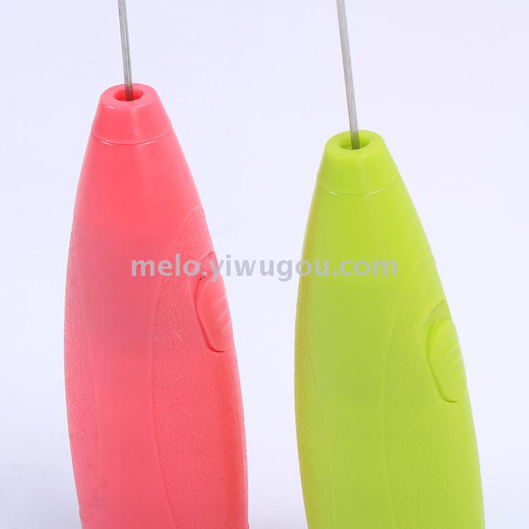 Electric handheld egg beater, mini stainless steel coffee mixer