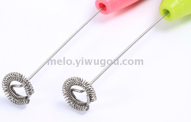 Electric handheld egg beater, mini stainless steel coffee mixer