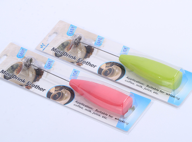 Electric handheld egg beater, mini stainless steel coffee mixer