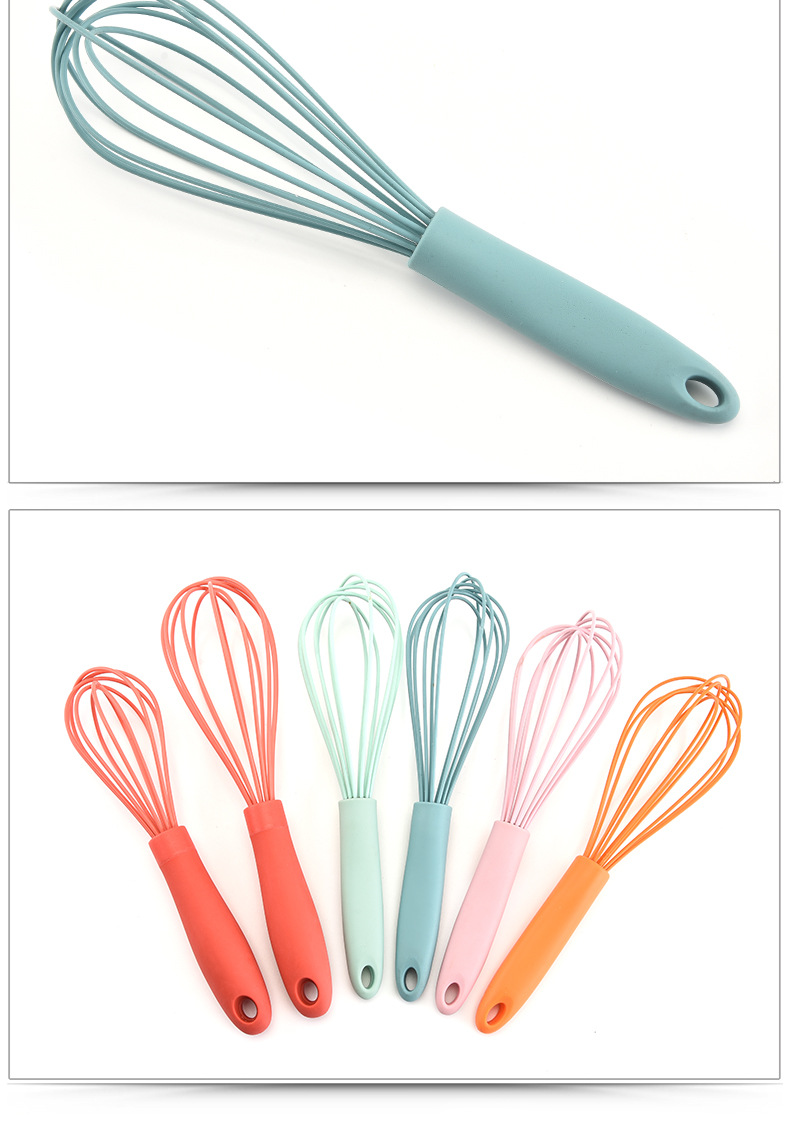 10-inch silicone egg beater multi-purpose mixer stick manual egg beater household kitchen baking tool 10-inch silicone egg beater multi-purpose mixer stick manual egg beater household kitchen baking tool