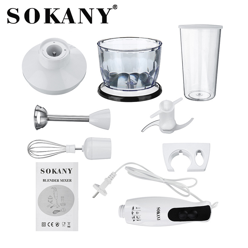 Sokany50065S MultiFunctional Small Cooking Machine Baby Food Supplement Hand Blender Handheld Food Supplement Machine