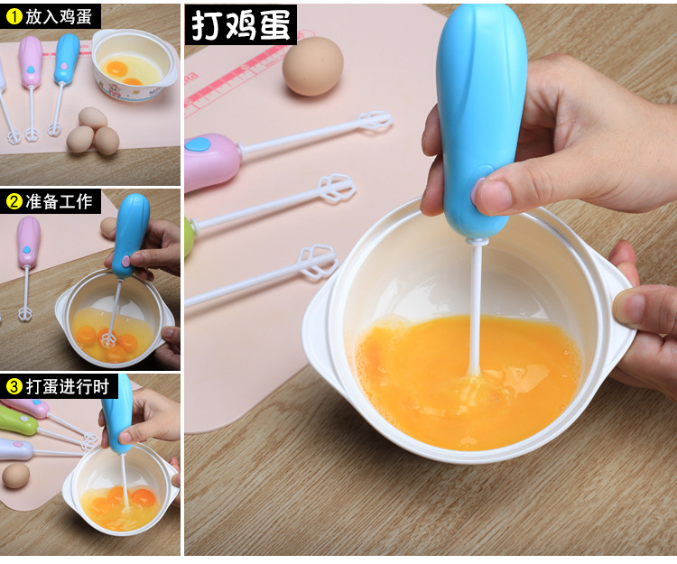 The New creative handheld mini electric egg beater mixer to stir milk powder, coffee and ice cubes