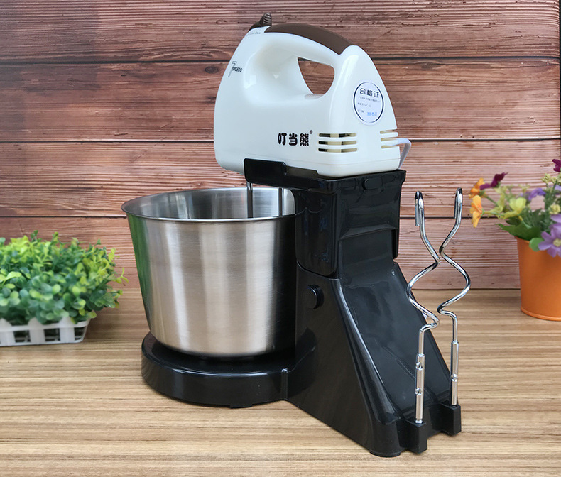 Wholesale Electric Whisk Household Electric Handheld Blender Automatic Desktop Egg Beater with Barrel Dough Mixer
