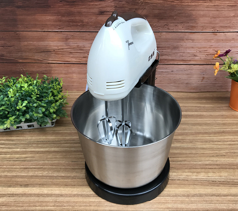 Wholesale Electric Whisk Household Electric Handheld Blender Automatic Desktop Egg Beater with Barrel Dough Mixer