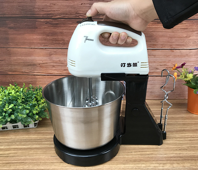 Wholesale Electric Whisk Household Electric Handheld Blender Automatic Desktop Egg Beater with Barrel Dough Mixer
