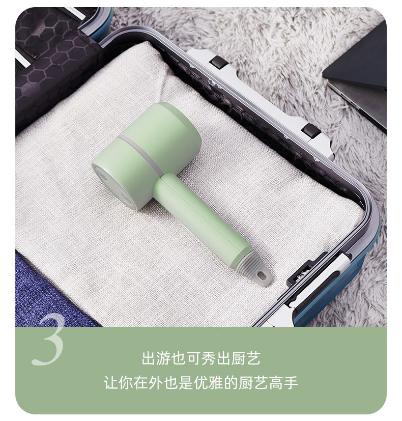 Household Wireless Charging Handheld Electric Whisk Mini High-Power Mixer Egg-Whisk Baking Flour-Mixing Machine