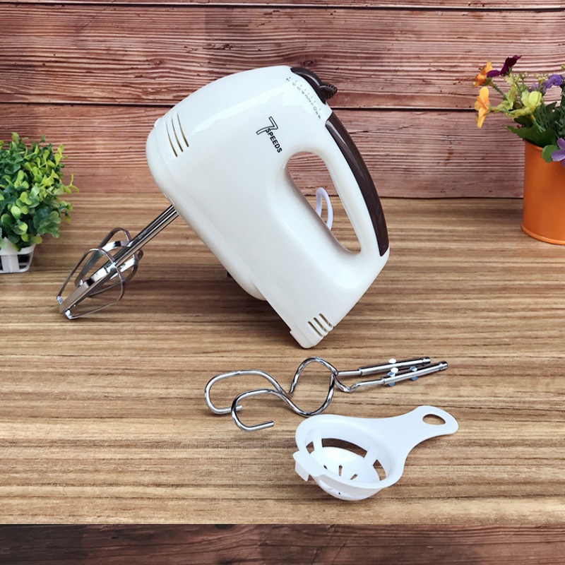 Desktop Electric Egg Beater Dough Mixer Household Handheld Egg Beater Small Beat up the Cream Dispenser Baking Blender