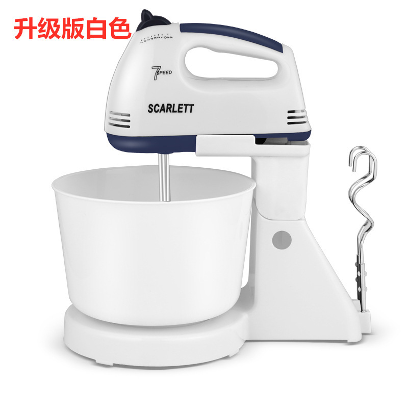 Desktop Electric Egg Beater Dough Mixer Household Handheld Egg Beater Small Beat up the Cream Dispenser Baking Blender