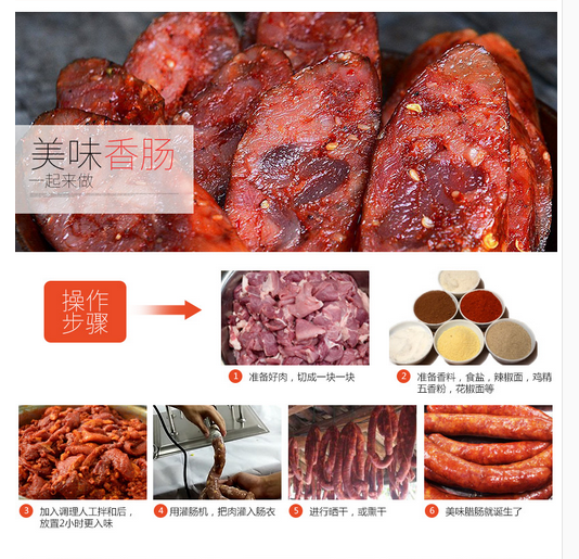 Fast Sausage Filling Machine Commercial Vertical Sausage Machine Hot-Dog Machine Stainless Steel Manual Sausage Machine