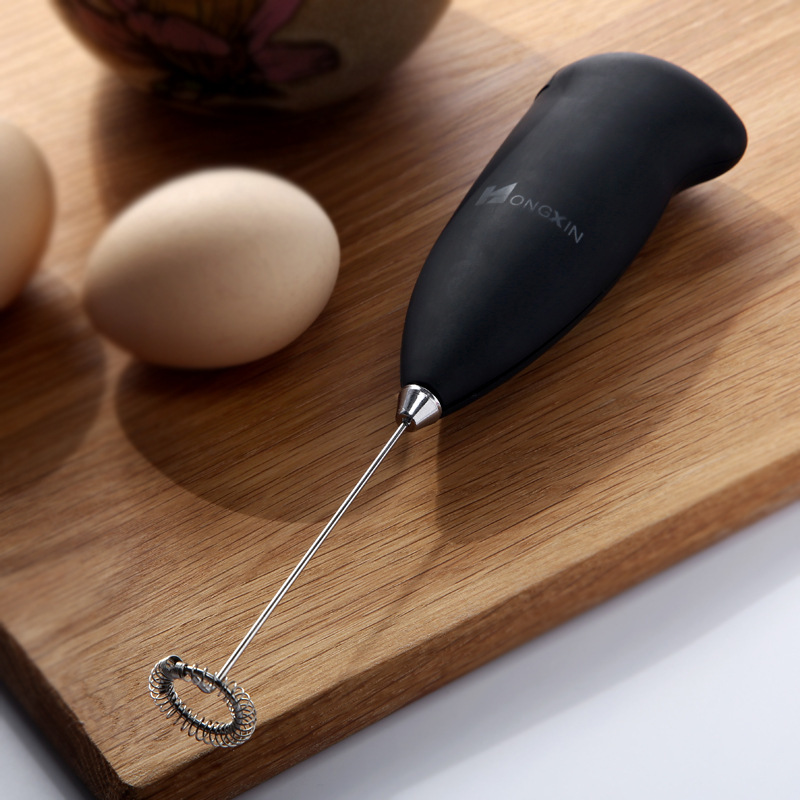 Mini Electric Milk Frother Creative Stainless Steel Household Egg Beater Fancy Coffee Frother Milk Mixer
