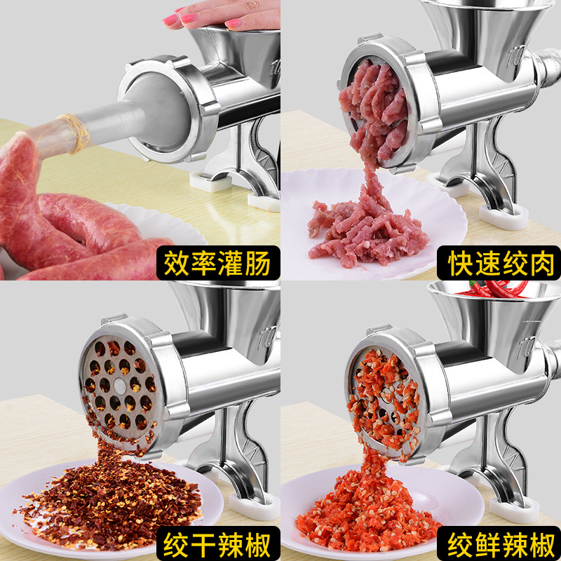 Grinder HandCranked Homemade Sausage Machine Sausage Machine Cutting Chopping Pepper Grinding Stir Vegetable Cracker