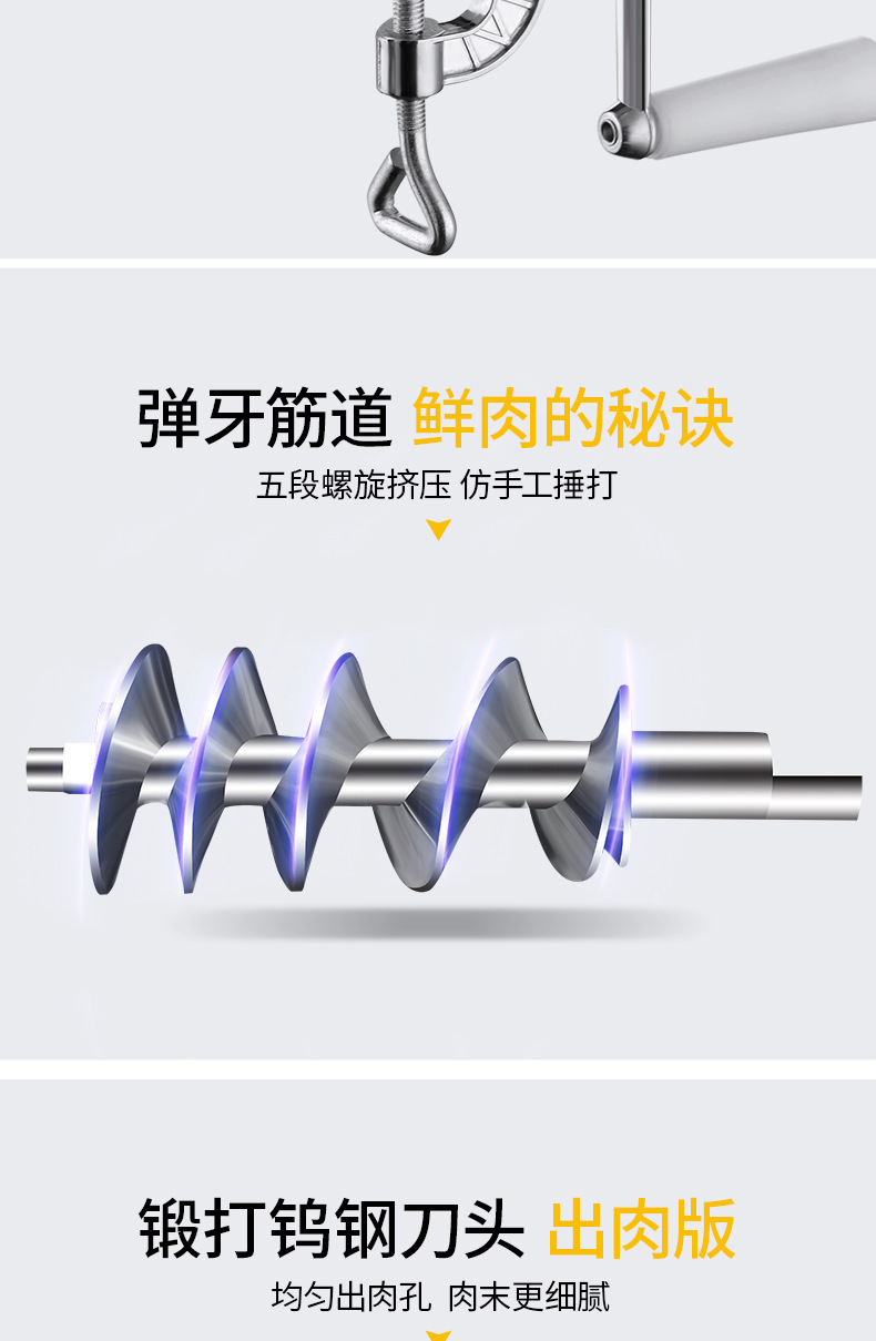 Grinder HandCranked Homemade Sausage Machine Sausage Machine Cutting Chopping Pepper Grinding Stir Vegetable Cracker Grinder HandCranked Homemade Sausage Machine Sausage Machine Cutting Chopping Pepper Grinding Stir Vegetable Cracker