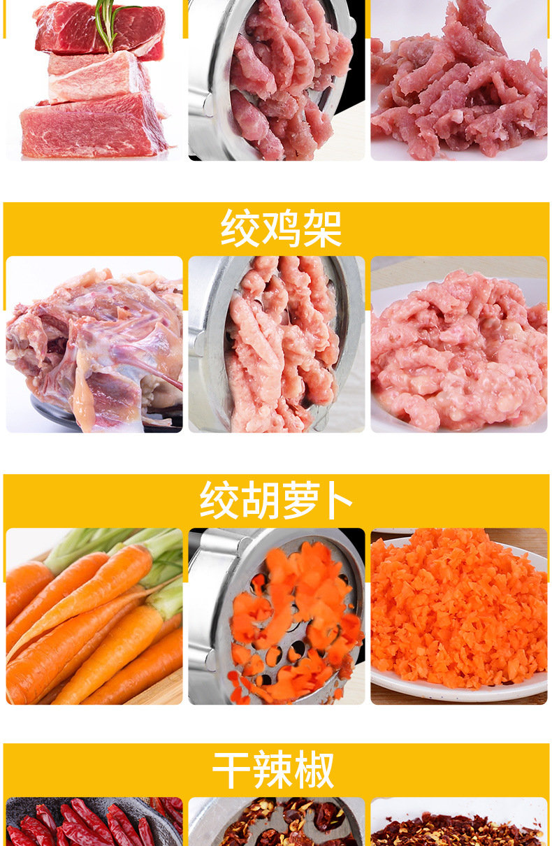Grinder HandCranked Homemade Sausage Machine Sausage Machine Cutting Chopping Pepper Grinding Stir Vegetable Cracker Grinder HandCranked Homemade Sausage Machine Sausage Machine Cutting Chopping Pepper Grinding Stir Vegetable Cracker
