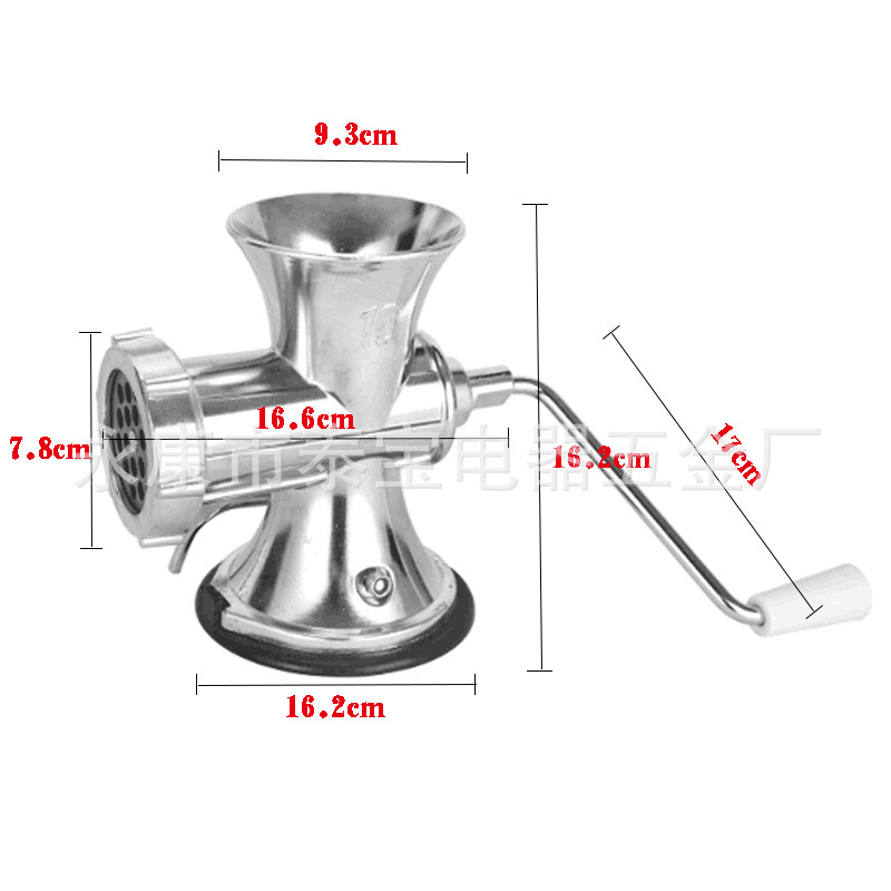 12-Type Meat Grinder Manual Sausage Stuffer Household Meat and Pepper Sausage Machine Sausage Making Machine