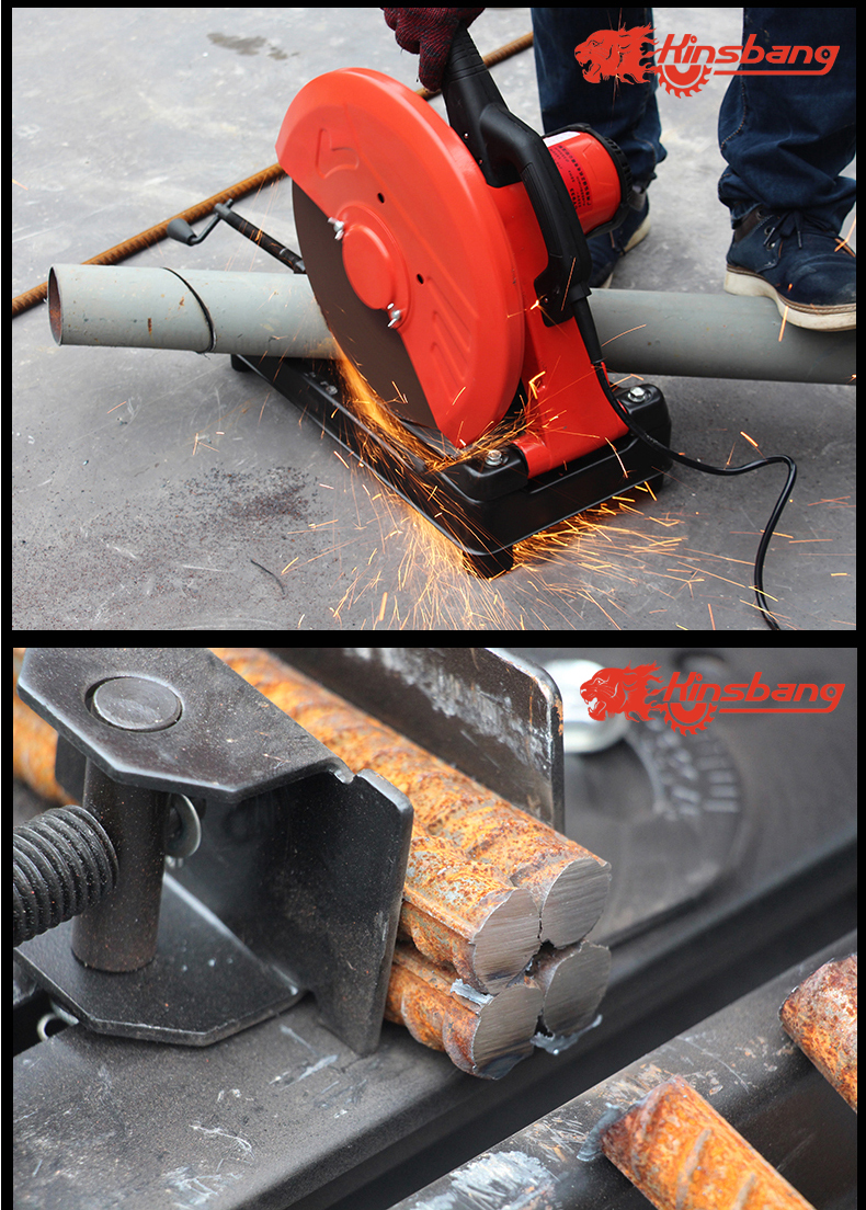 WOSEN metal cutting machine 355mm multi-functional high-power steel and wood cutting machine