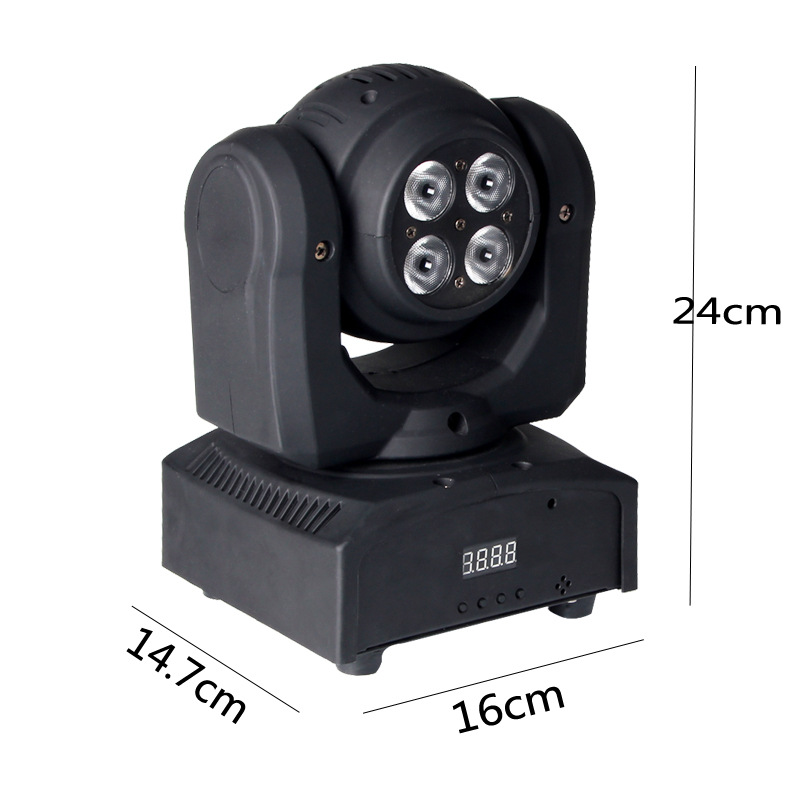 LED double-sided stepless moving head light Mini light speed light Small moving head par light Dyed light Stage lighting