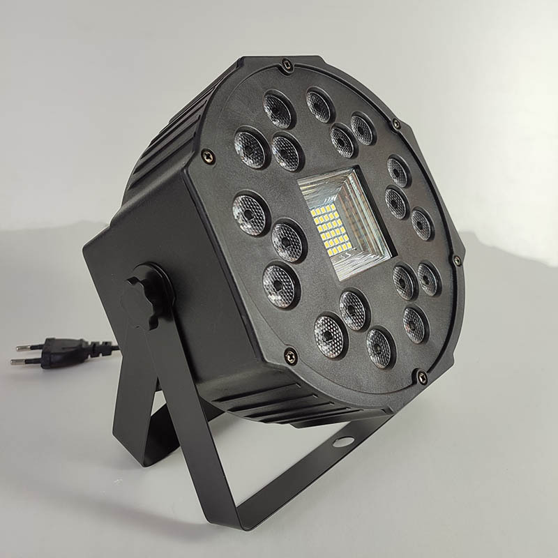 Stage Light with 18 LEDs Strobe Par Light RGB Colorful Variable Light Wedding Stage Bar Voice Control Par Light
