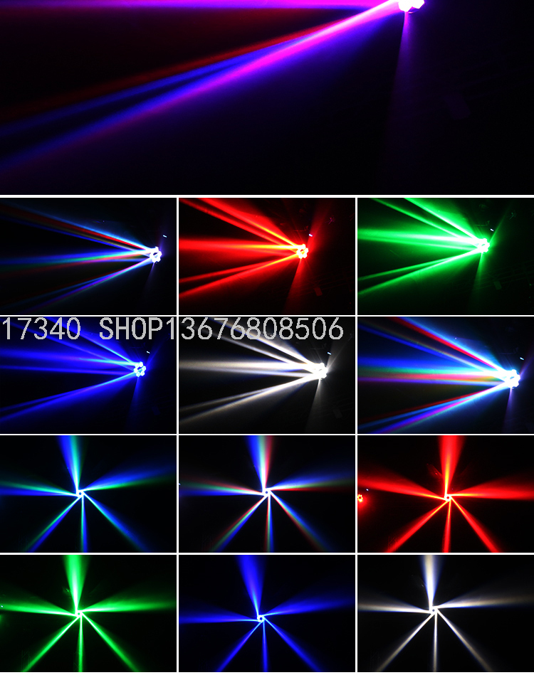 6-Eye Honeycomb Moving Head Light Beam Light Stage Lighting Bar Wedding KTV Par Light Smoke Making Machine Laser Light