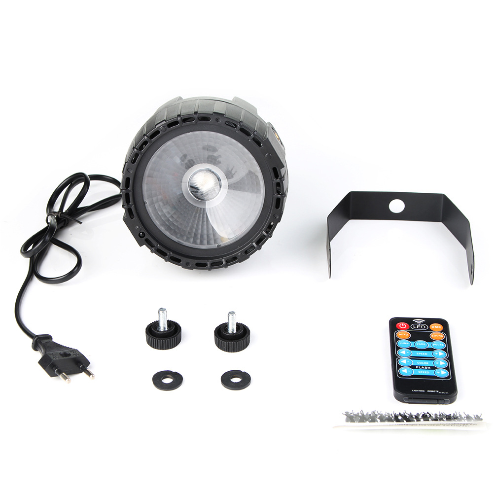 led mini 15W remote control COB surface light lamp RGB + UV small par light bar light KTV stage lighting decoration