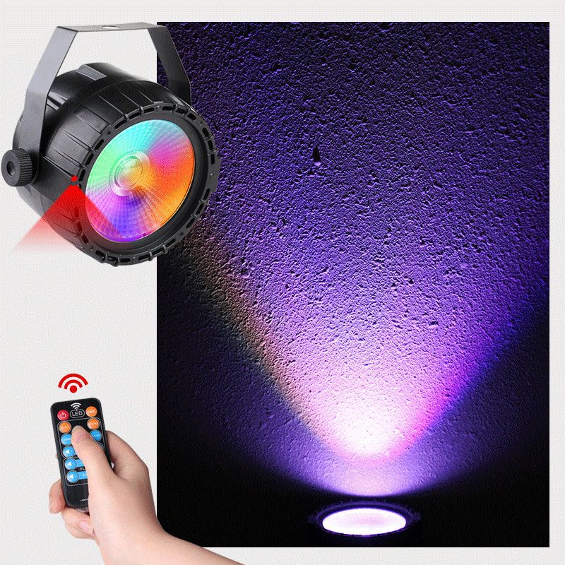 led mini 15W remote control COB surface light lamp RGB + UV small par light bar light KTV stage lighting decoration led mini 15W remote control COB surface light lamp RGB + UV small par light bar light KTV stage lighting decoration