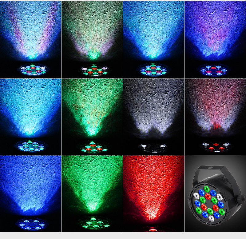 New Mini 18pcs Monochrome Plastic Par Light Remote Control Sound Control Light Bar KTV Stage Lighting Equipment New Mini 18pcs Monochrome Plastic Par Light Remote Control Sound Control Light Bar KTV Stage Lighting Equipment