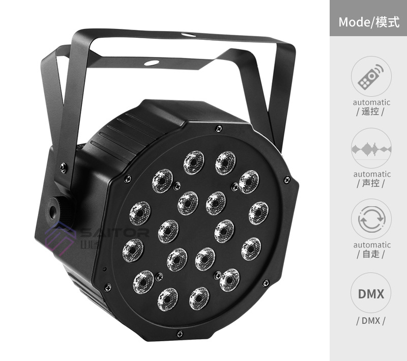 LED Mini 18 LED Par Light RGB Three-in-One Full Color Plastic Par Light Bar Party Light Factory Outlet LED Mini 18 LED Par Light RGB Three-in-One Full Color Plastic Par Light Bar Party Light Factory Outlet