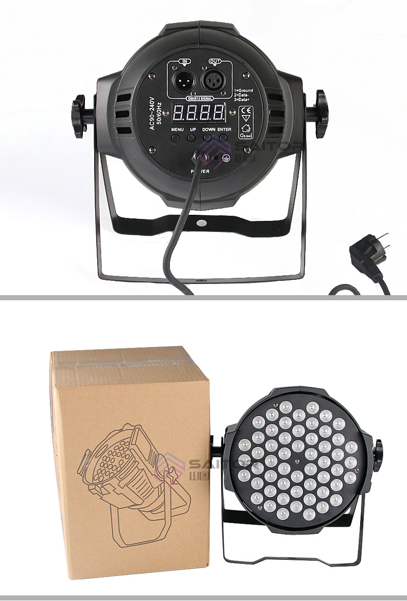 LED54pcs 3W cast aluminum par light RGB full-color three-in-one effect light bar wedding stage lighting equipment