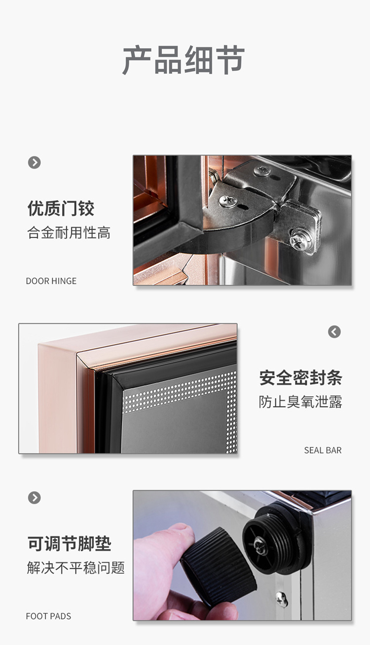 Disinfection Cabinet Large Capacity Double Door Stainless Steel Cupboard UV High Temperature Drying Disinfection Cabinet