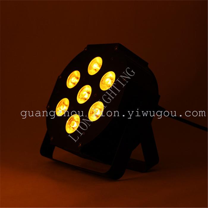 Factory direct sales in 2016, the stage lights 7pcs 6in1 flat par light