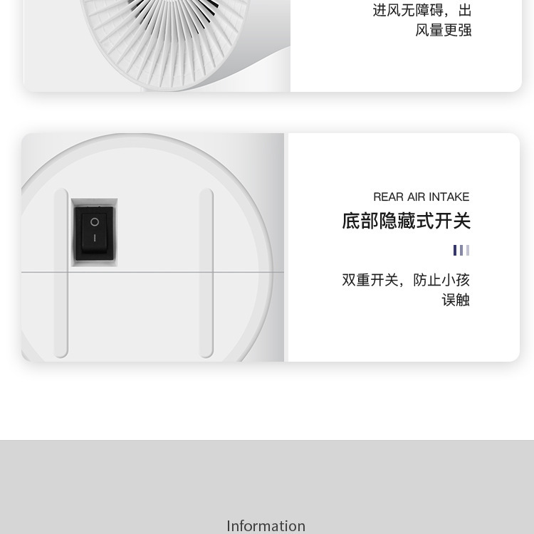New Warm Air Blower Mini Household Small Heater Office Desk Surface Panel Electric Heater Gift One Piece Dropshipping