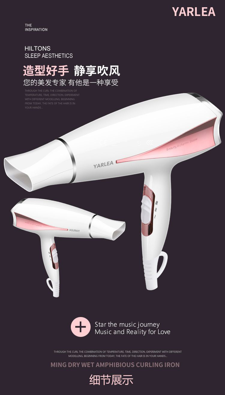 High Power Household Electric Blower Heating and Cooling Air Hair Dryer Hair Salon Hair Dryer CrossBorder Hot Selling High Power Household Electric Blower Heating and Cooling Air Hair Dryer Hair Salon Hair Dryer CrossBorder Hot Selling