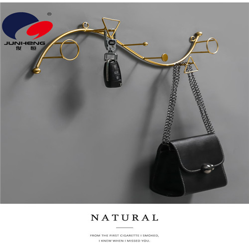 Light Luxury Iron Hook Fitting Room Clothes Rack Hallway Entrance Wall Hook Modern Creative Z-Type Clothes Hook Light Luxury Iron Hook Fitting Room Clothes Rack Hallway Entrance Wall Hook Modern Creative Z-Type Clothes Hook