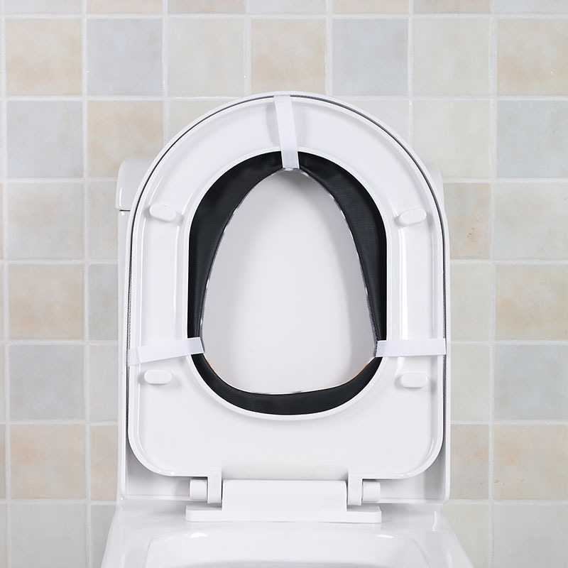 Factory Wholesale Dot Toilet Mat Thick Waterproof Hook And Loop Fastener Toilet Seat Cover Warm Closestool Cushion