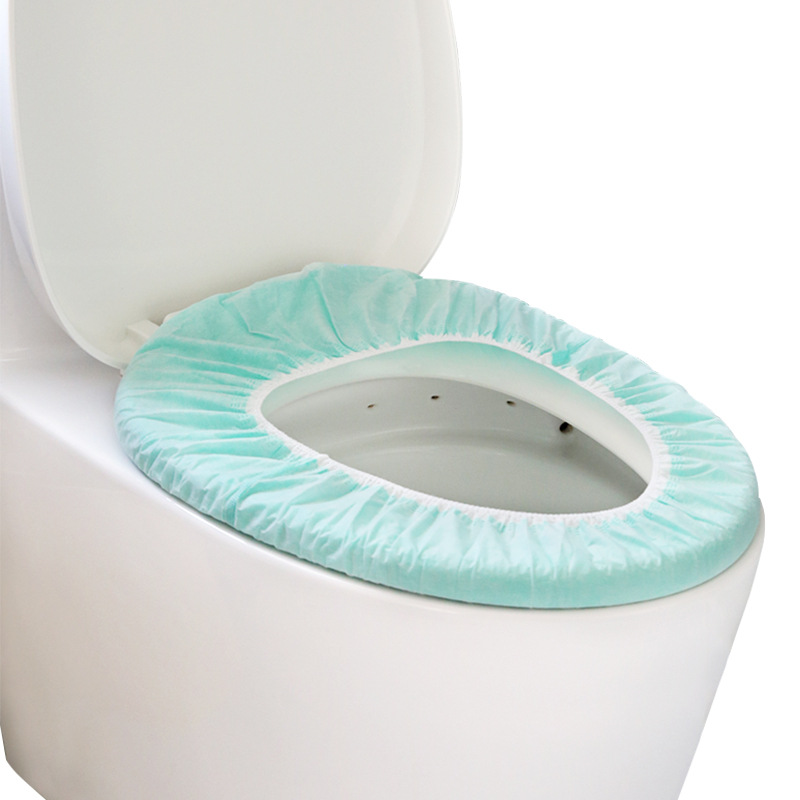 Youngtime Disposable Toilet Mat Non-Woven Fabric Set-in Cushion Paper Travel Full Coverage Toilet Seat Cover 10 Pieces